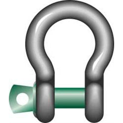 Green Pin Standard Bow Shackles with Screw Collar Pin - G-4161