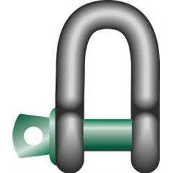 Green Pin Standard Dee Shackles with Screw Collar Pin - G-4151