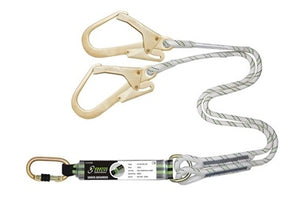 'Y' Forked Kernmantle Rope Shock Absorbing Lanyard 1.5 mtr