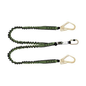 'Y' Forked Shock Absorbing Expandable Lanyard 1.5 mtr
